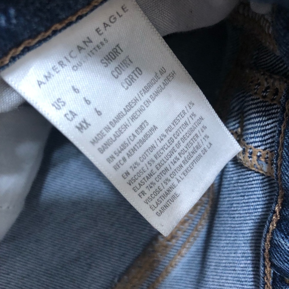 American Eagle Outfitters Women's Straight Leg Blue Jeans - Picture 3 of 3